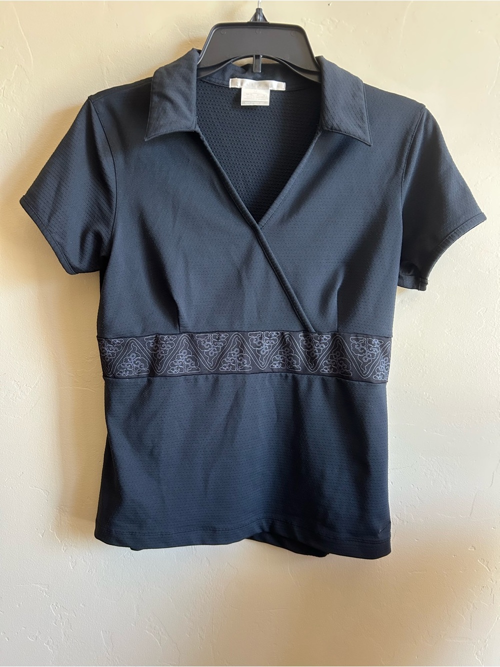 Nike Black Sphere Dry Golf Top Medium